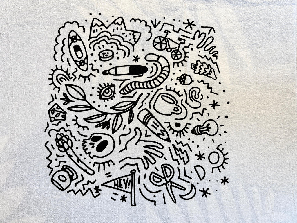 Doodle Tea Towel