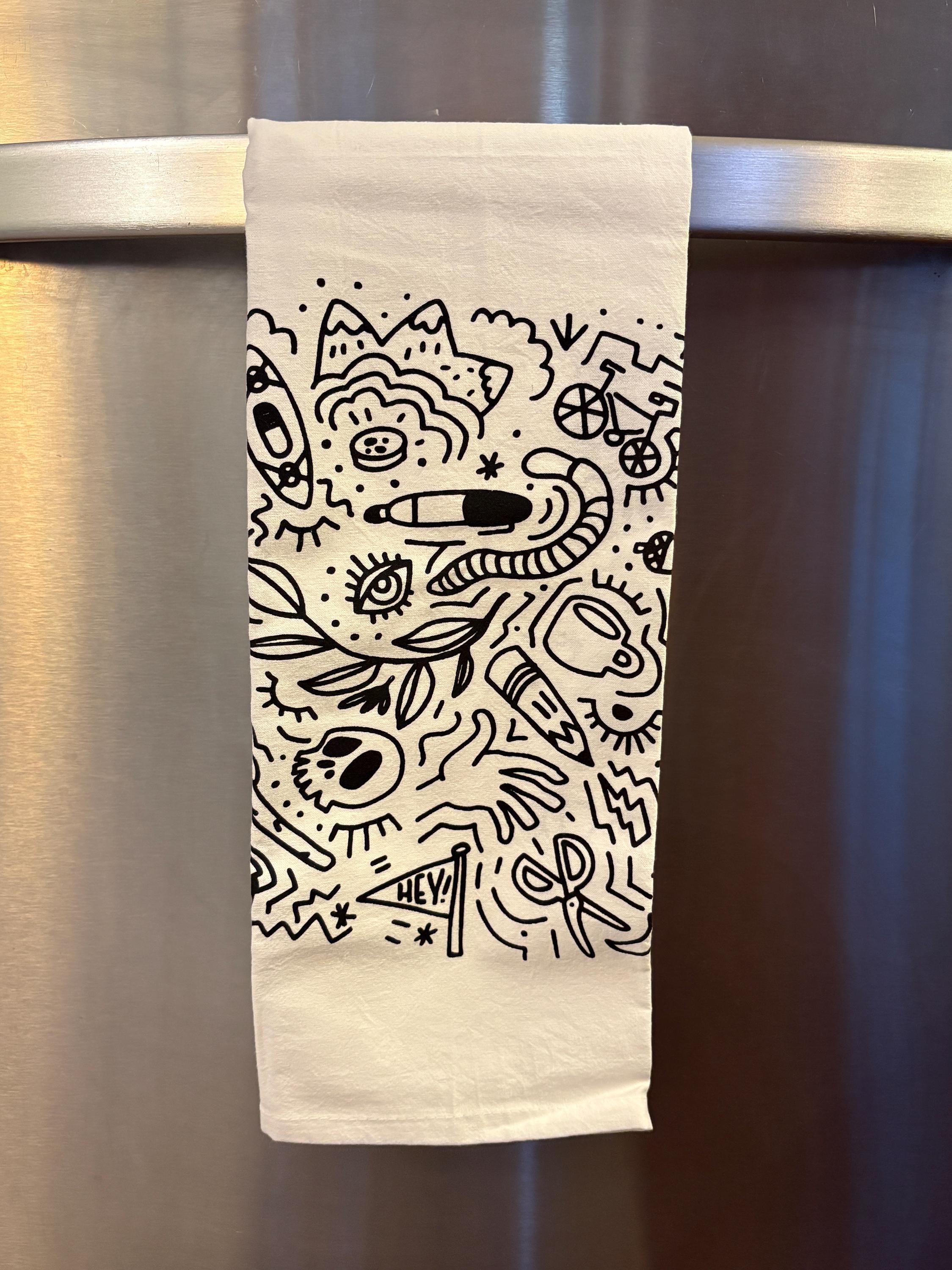 Doodle Tea Towel