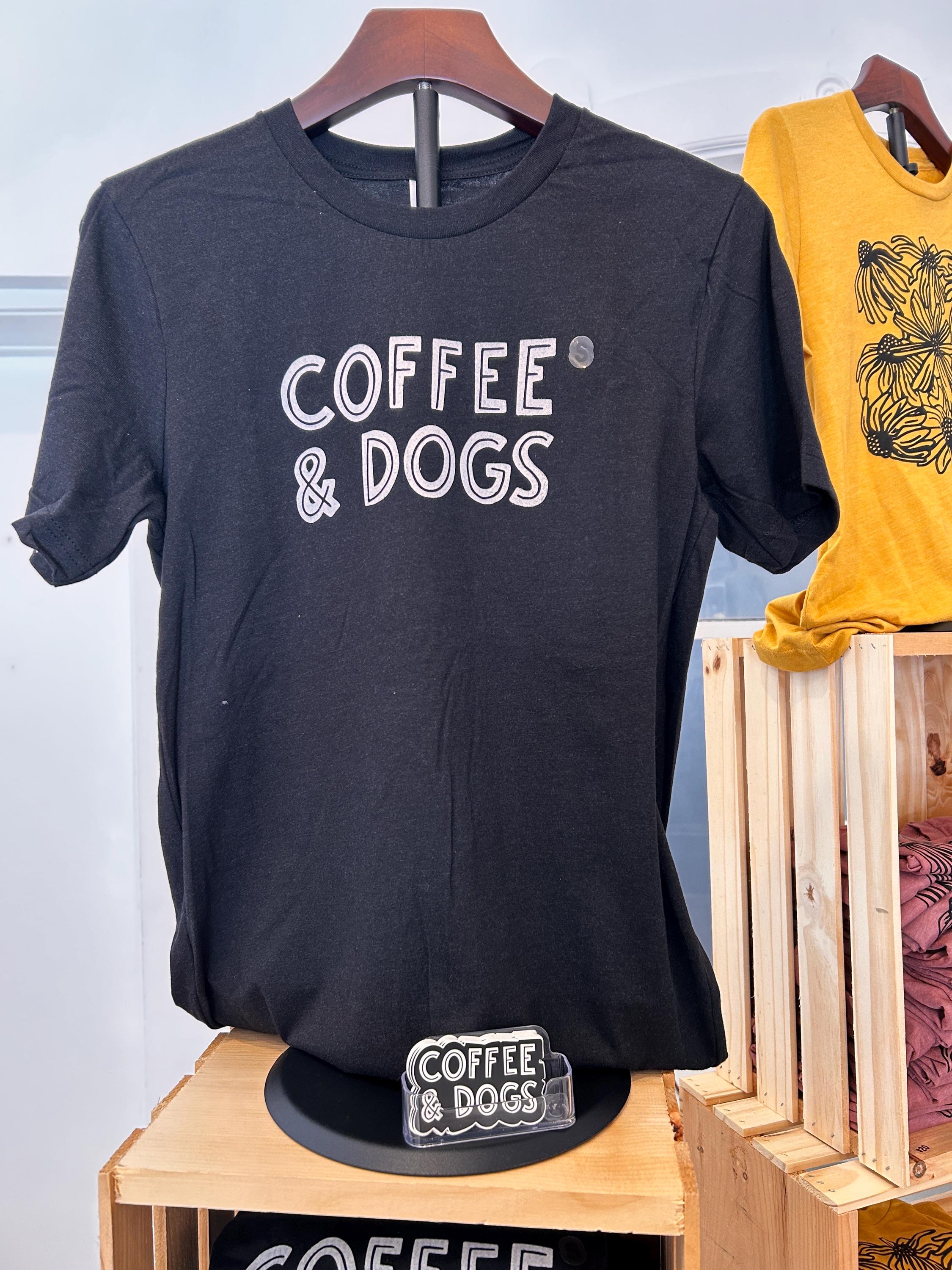 Coffee & Dogs Tee, Black