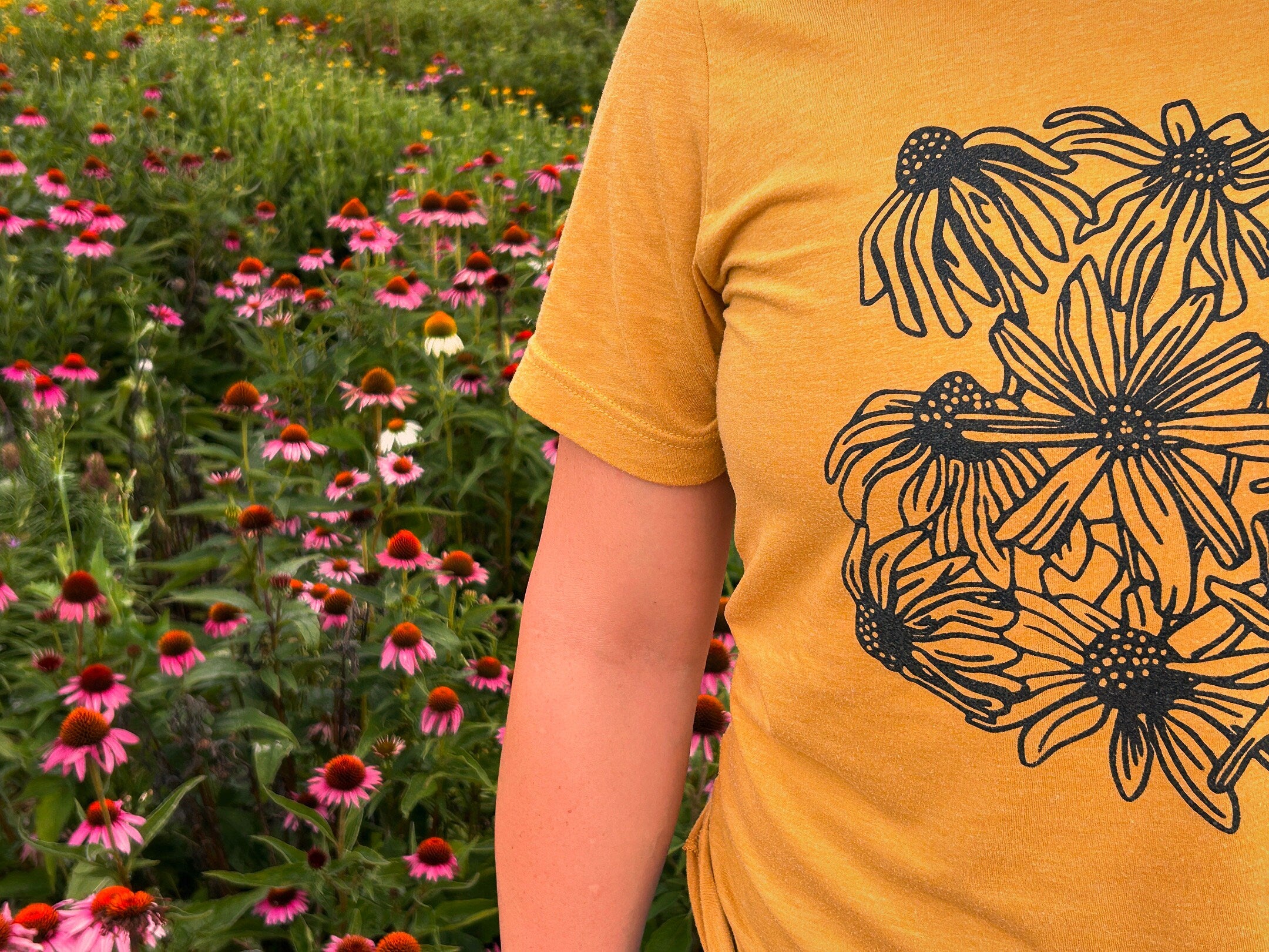 Coneflowers and Black-Eyed Susan Tee (ADULT SIZES)