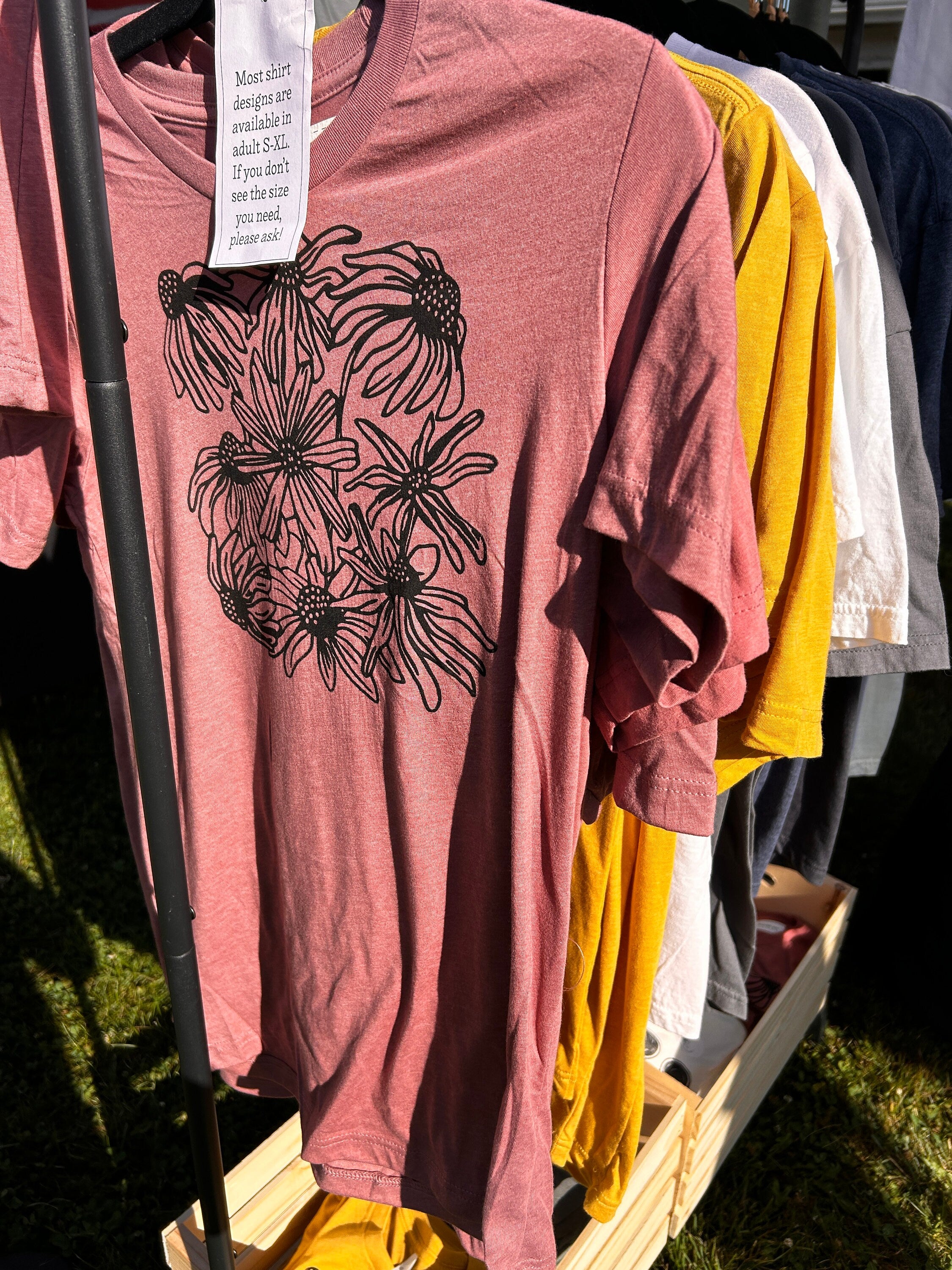 Coneflowers and Black-Eyed Susan Tee (ADULT SIZES)